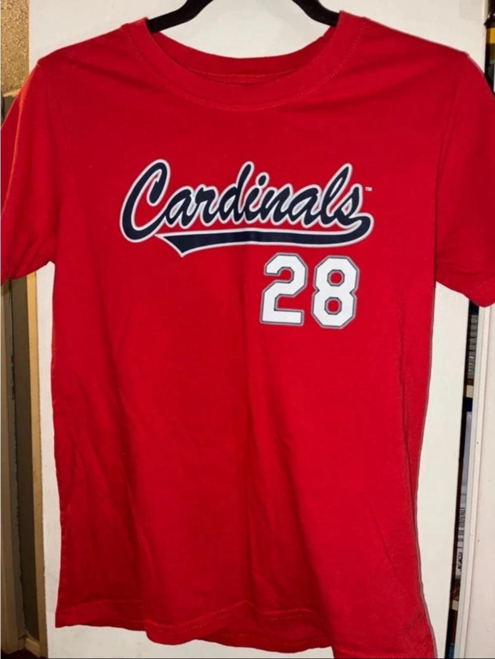 & Other Stories Red 'Cardinals' Graphic Tee with White Number